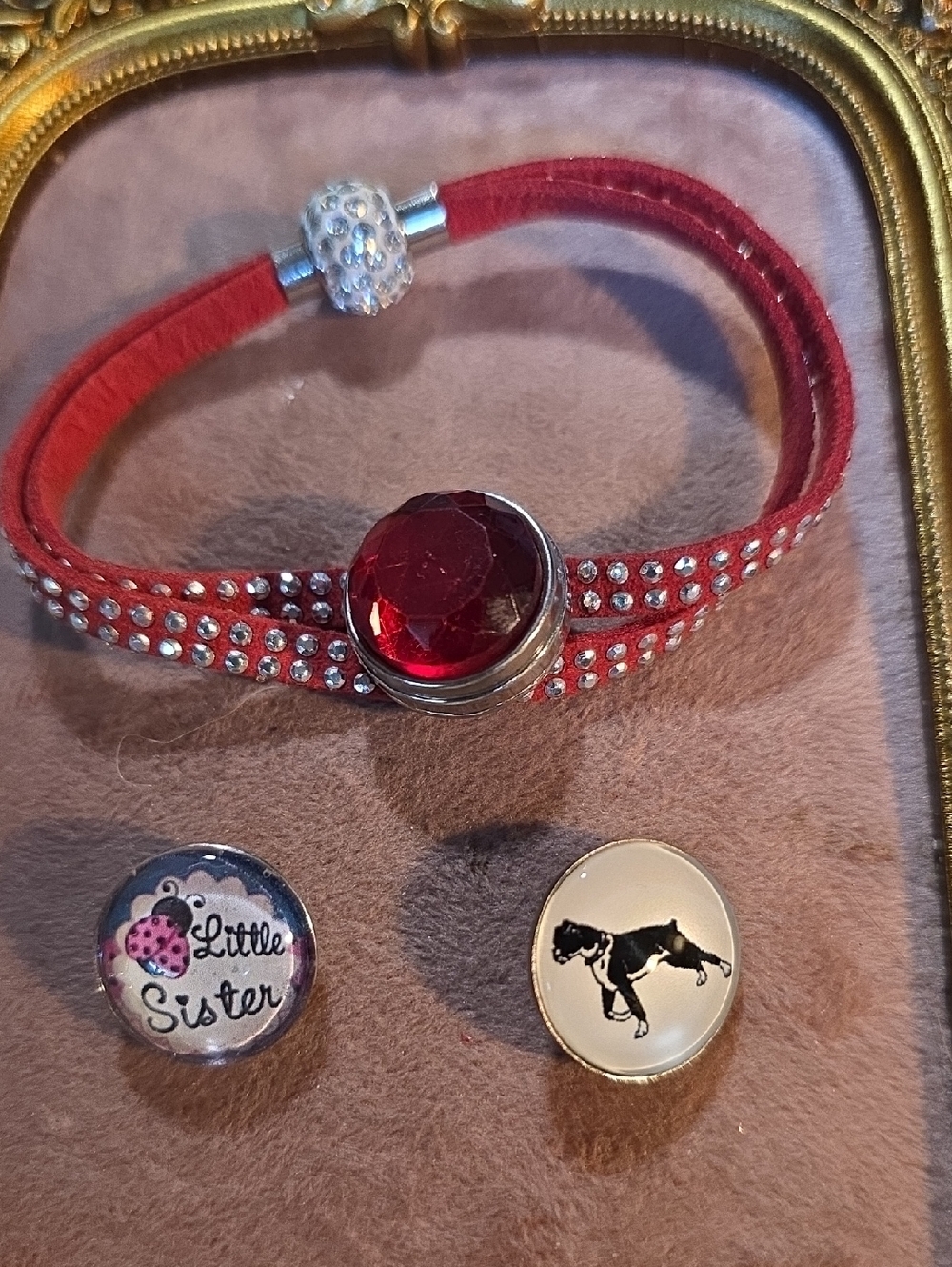 Ginger Snaps Bracelet With Magnetic Closure And 3 Interchangabke Snaps